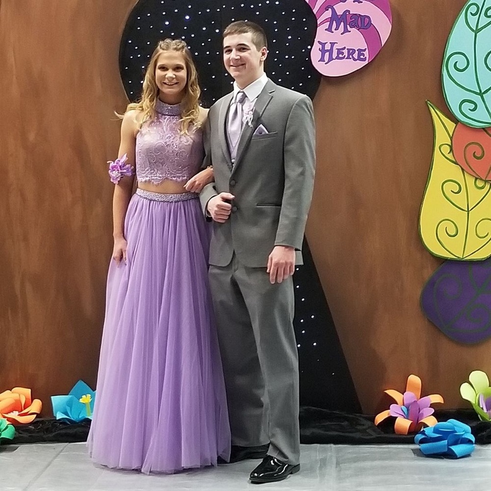 Sherri Hill two piece prom dress